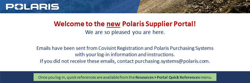 Home - Polaris Supplier Portal